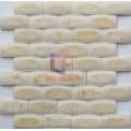 Polished Face on Matt Face Mirror Like Marble Stone Mosaic (CFS1076)